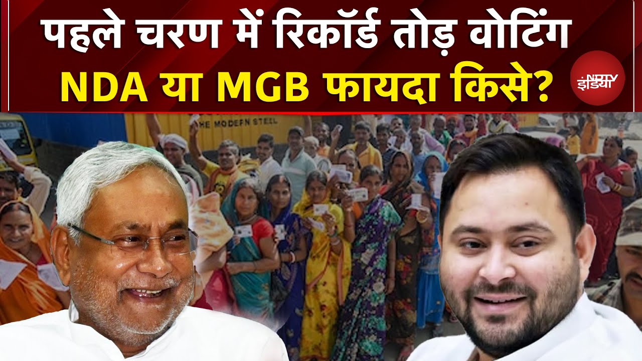 Bihar First Phase Polling: टूटे मतदान के रिकॉर्ड, ज्यादा Voting का फायदाकिसे ? | NDA | INDIA Bloc