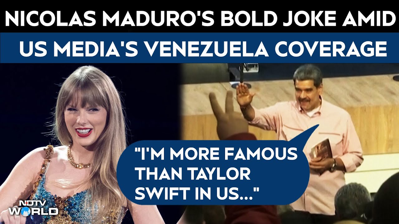 Nicolas Maduro Jokes He’s More Famous Than Taylor Swift Amid Rising US-Venezuela Tensions