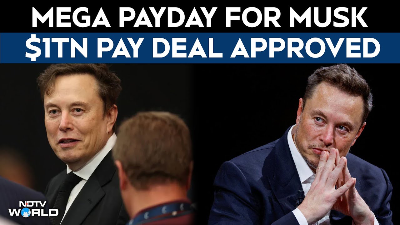 Elon Musk News | "Super Appreciate It": Musk As Tesla Shareholders Accept $1 Trillion Pay Plan