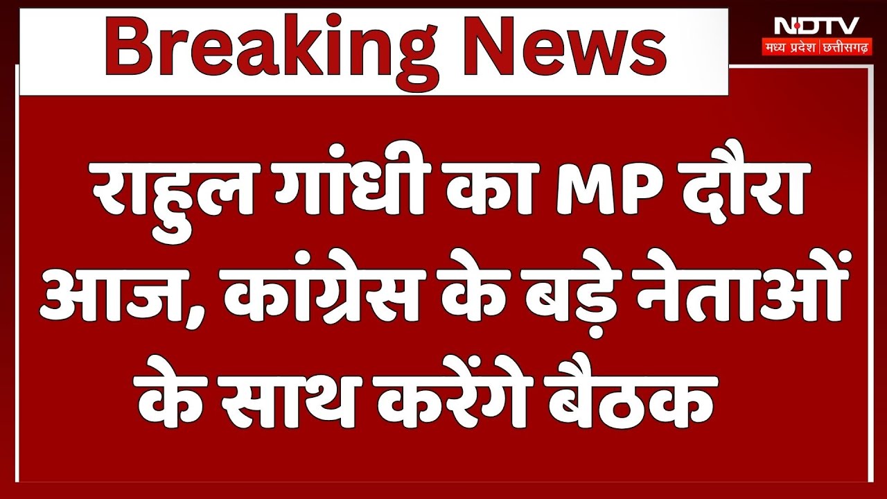 MP Politics : Rahul Gandhi का MP दौरा आज, Congress के बड़े नेताओं के साथ करेंगे बैठक