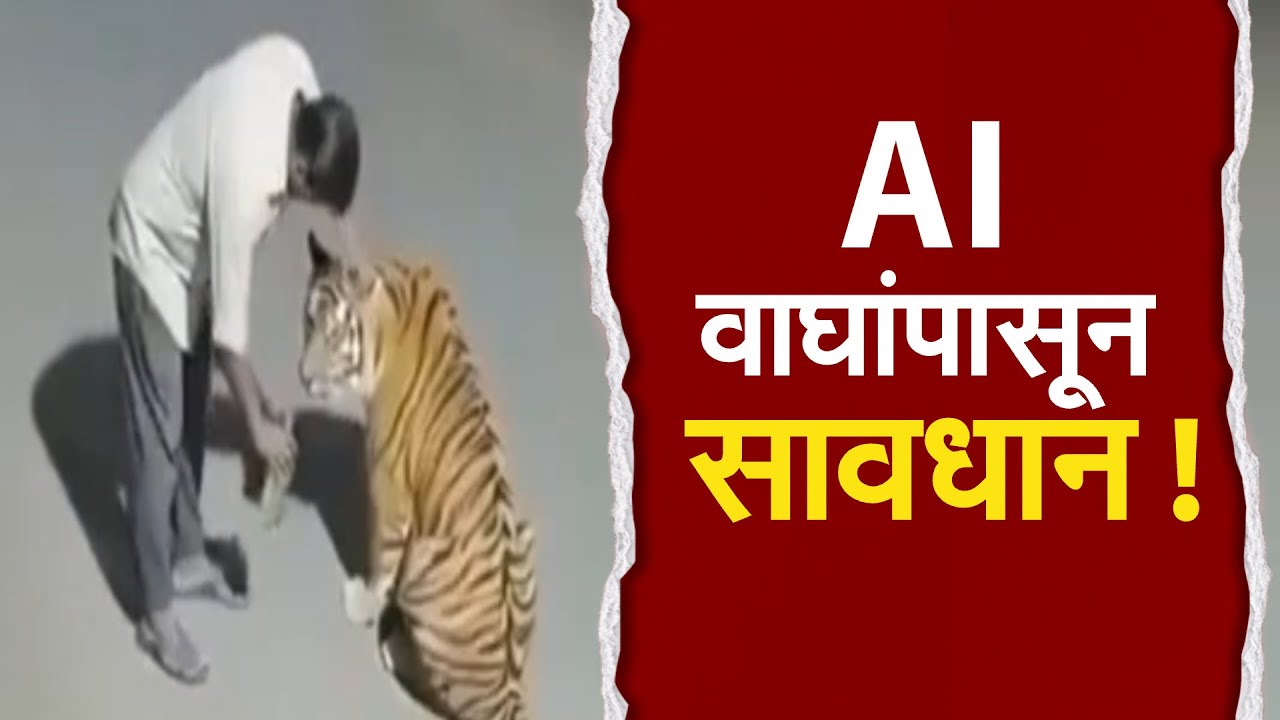 Fact Check | सोशल मीडियावर AI वाघांचा सुळसुळाट, वनविभागाची AI वाघांचे व्हिडीओ बनवणाऱ्यांवर कारवाई