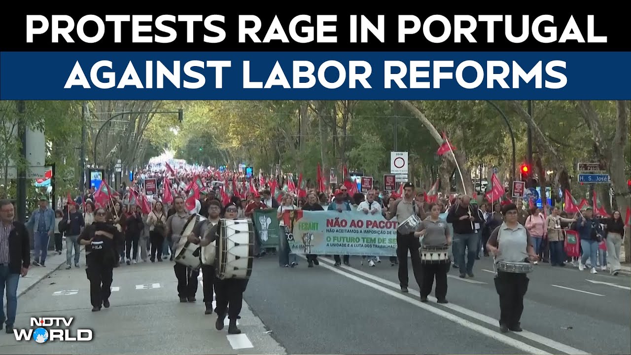 Portugal Protest | Thousands Of Portuguese Rally In Protest Against Government's Labor Reforms