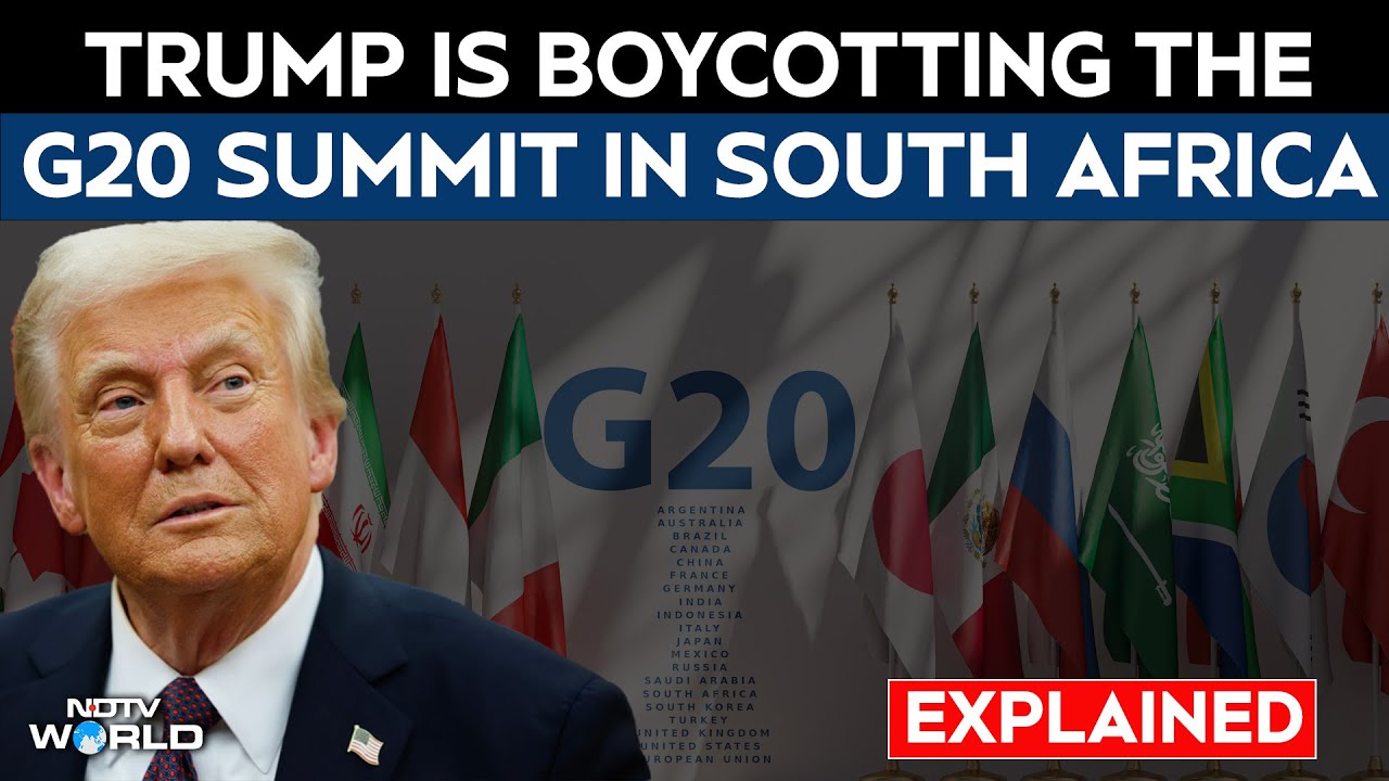 G20 Summit | Why Trump Is Boycotting the G20 Summit In South Africa