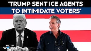 Newsom Vs Trump | Gavin Newsom: Trump 'Sent ICE Agents To Intimidate California Voters'