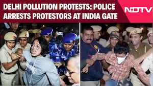Delhi AQI | Citizens Protest At India Gate Against Delhi Air Pollution; Police Detains Protestors