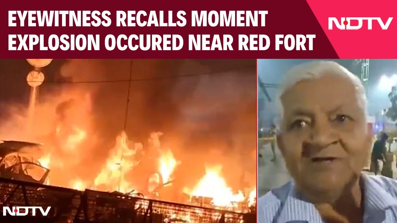 Eyewitness Recalls Moment Explosion Occurred Near Red Fort: "Heard A Lound Noise"