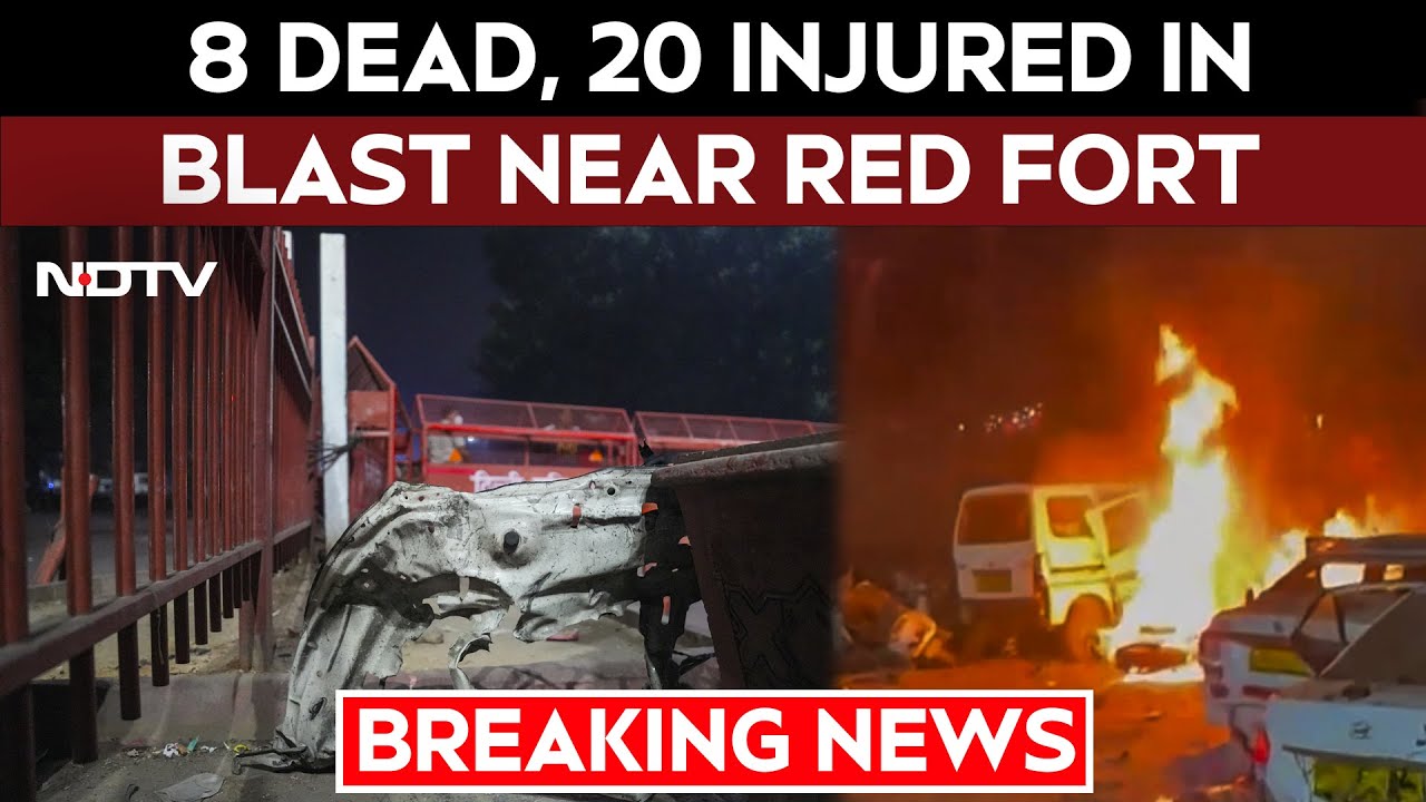 Delhi Blast News Today | 8 Dead, 24 Injured In Explosion In Car Near Delhi's Red Fort