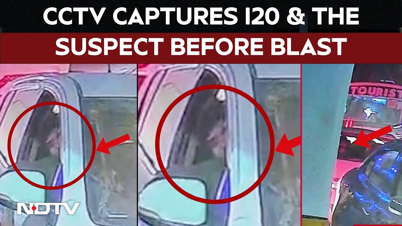 Delhi Blast | CCTV Video Shows Suspected Suicide Bomber In Car Before Blast Near Delhi's Red Fort