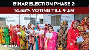 Bihar Elections 2025 | 14.55% Voter Turnout Till 9 AM, Pappu Yadav Casts Vote