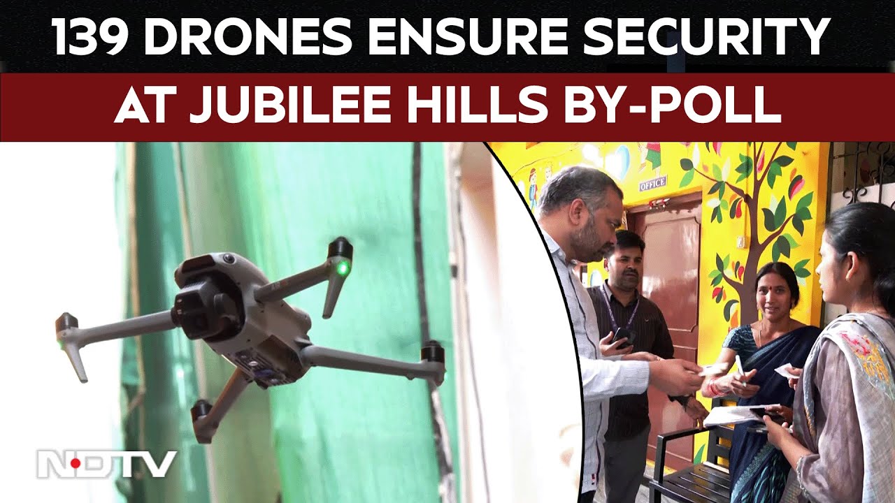 Jubilee Hills Bypoll | Voting For Telangana's Jubilee Hills Take Place Under Drones' Surveillance