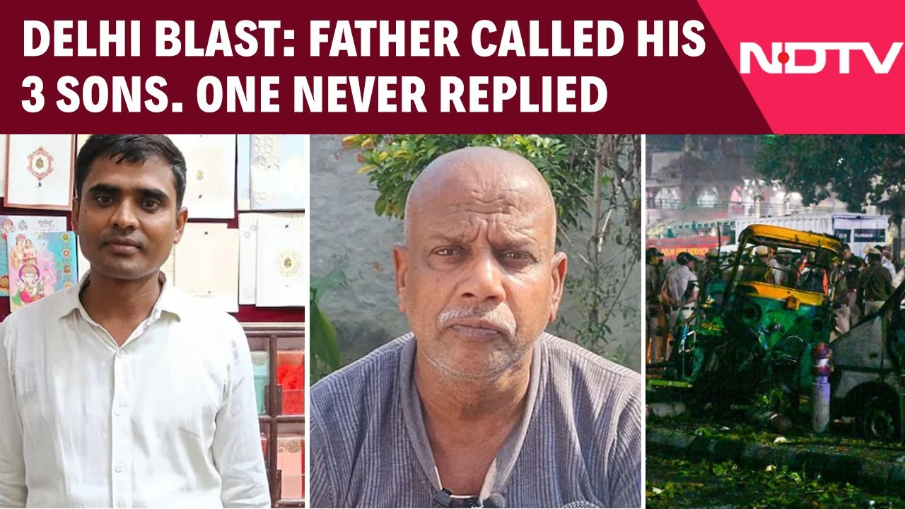Delhi Blast News | After Blast News, He Called His 3 Sons In Delhi. One Never Replied