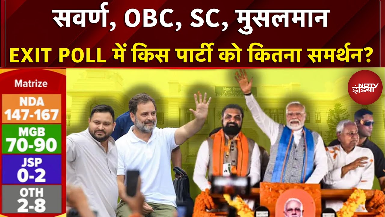 Bihar Exit Poll 2025 में किस पार्टी को कितना समर्थन? NDTV Poll Of Polls| Syed Suhail |Bihar Election