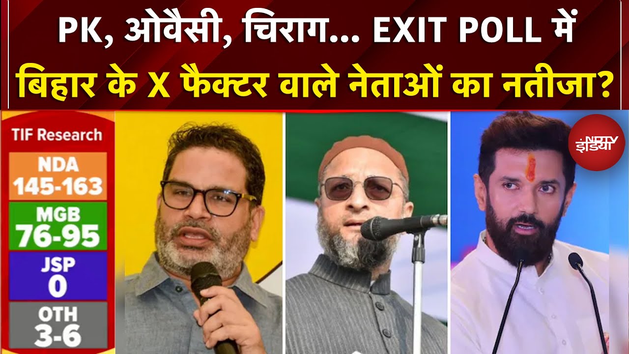 Bihar Exit Polls 2025: PK, Owaisi, Chirag... बिहार के X फैक्टर वाले नेताओं का नतीजा? |Syed Suhail