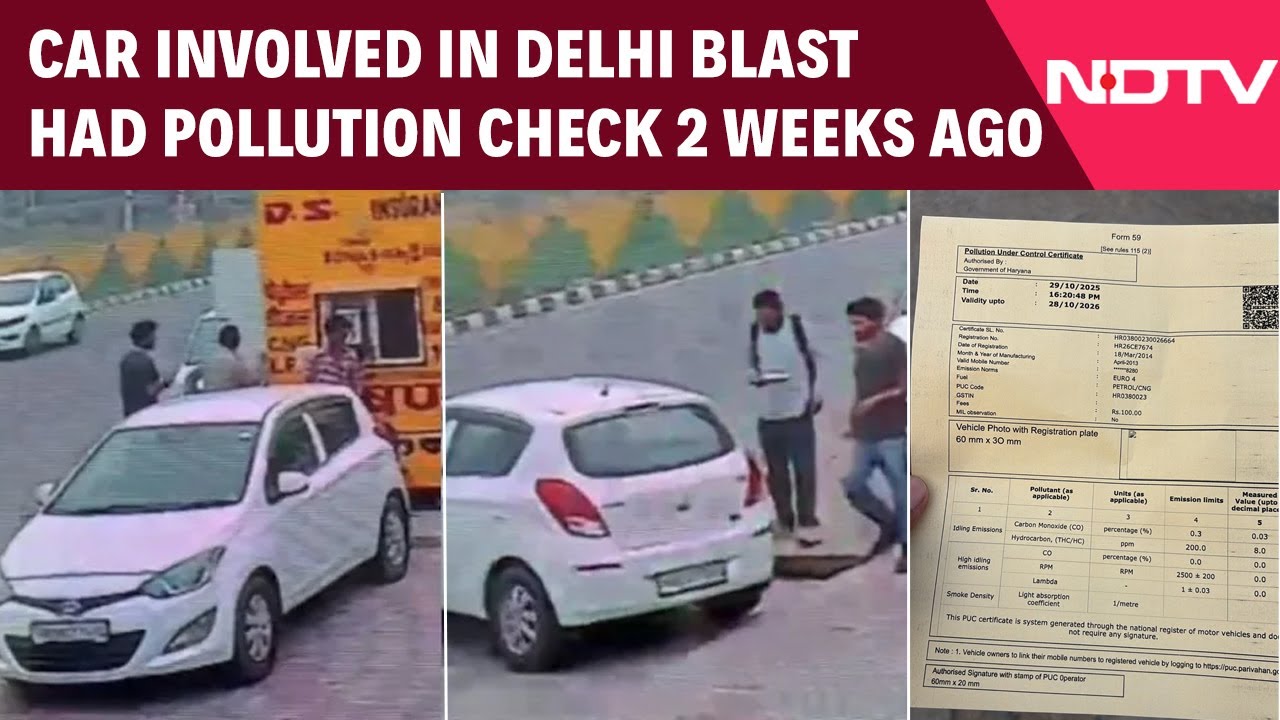 NDTV Exclusive: Car Involved In Delhi Blast Had Pollution Check Just Two Weeks Ago
