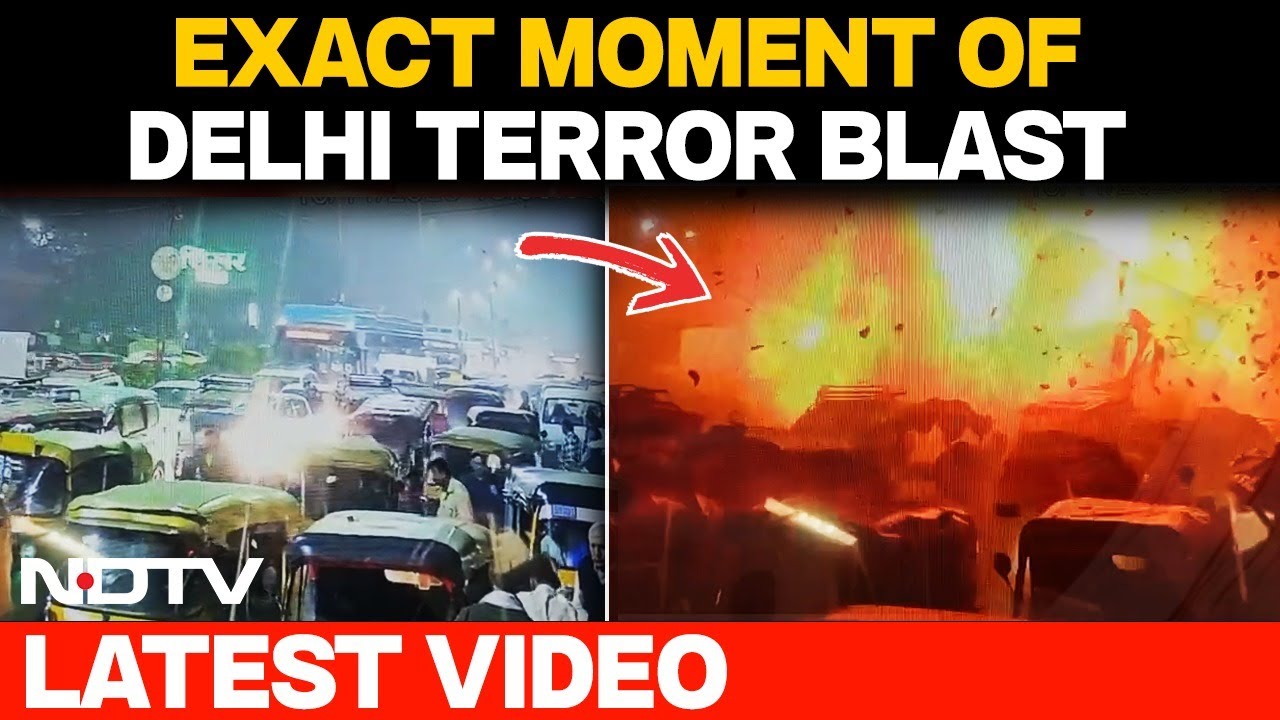 CCTV Footage Captures Exact Moment of Delhi Car Blast