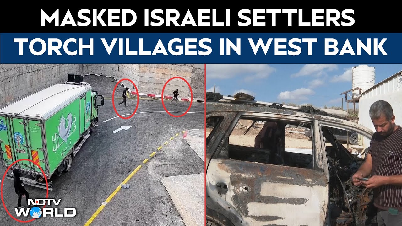 Masked Israeli Settlers Attack Two Palestinian Villages In The Occupied West Bank