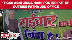 'Tiger Abhi Zinda Hain' Poster Put Up Outside JDU Office In Patna