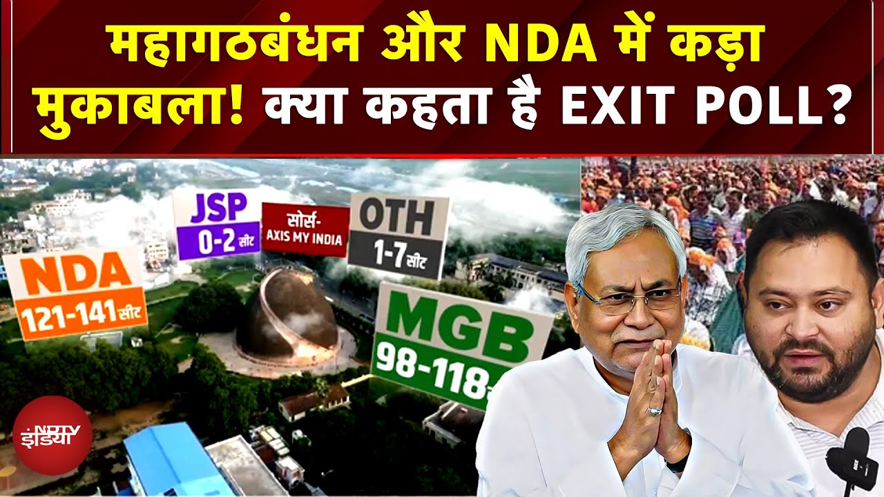 Bihar Election 2025 EXIT POLL: महागठबंधान और NDA में कड़ा मुकाबला! कौन मारेगा बाजी? | NDA | JDU | RJD