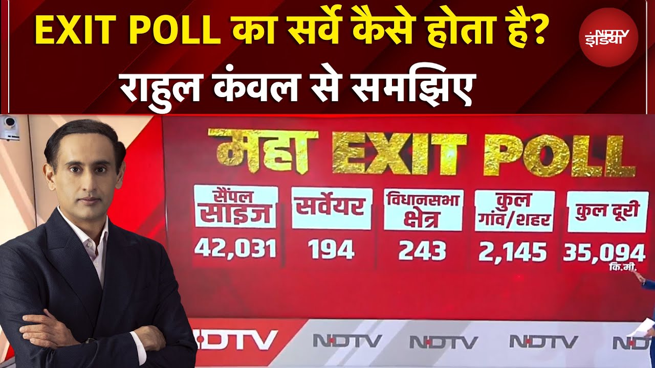 Bihar में कैसे हुआ एग्जिट पोल का सर्वे? NDTV के CEO Rahul Kanwal से समझिए | Axis My India EXIT POLL