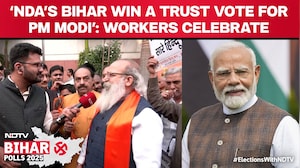 BJP Workers Celebrate, Call NDA's Bihar Win A Trust Vote For PM Modi