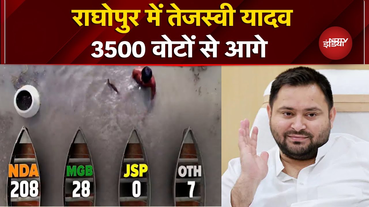 Bihar Election Result 2025: Raghopur में Tejashwi Yadav 3500 वोटों से आगे | Syed Suhail