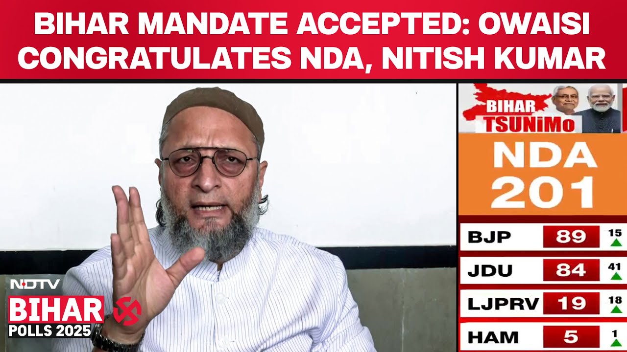 Asaduddin Owaisi Thanks Party Workers, Congratulates Nitish Kumar