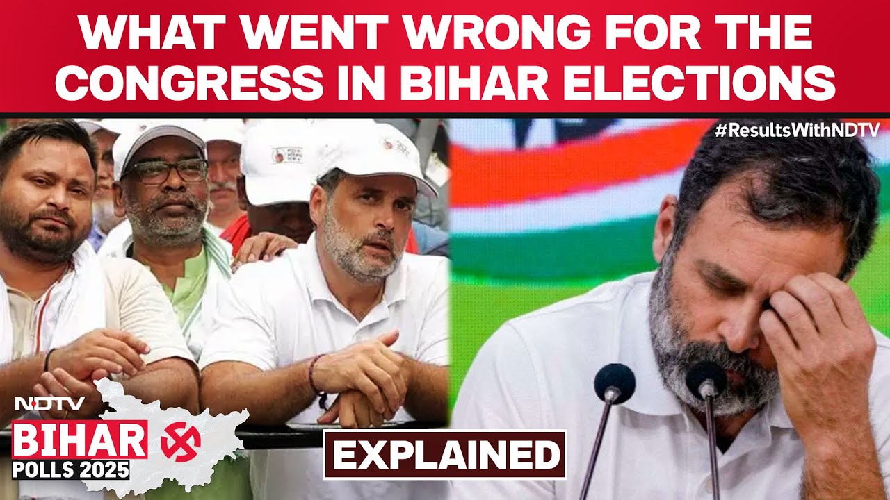 Bihar Election Results | Congress Hits Historic Low as Rahul Gandhi Faces Tough Questions