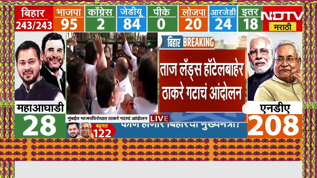Anil Parab: मुंबईत Taj Lands End हॉटेलबाहेर Uddhav Thackeray गटाचं आंदोलन,BJP-ठाकरे गटात जोरदार राडा