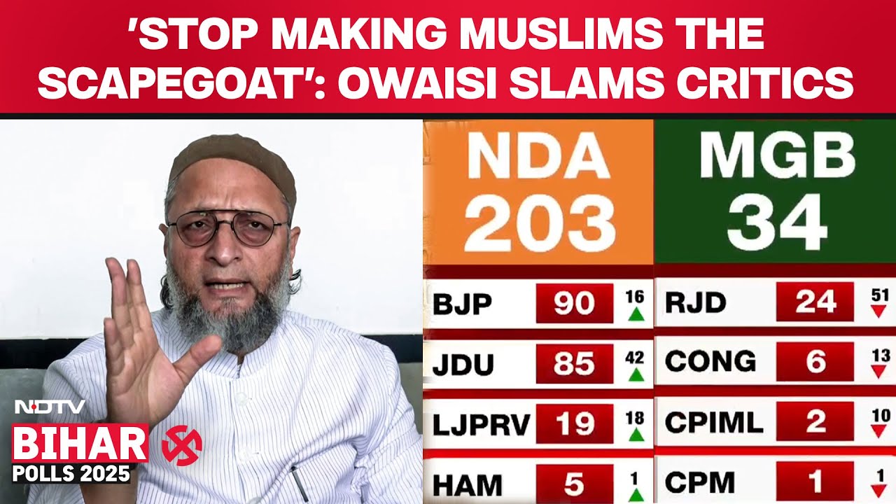 Bihar Election News | 'Why Does Blame Fall Only On Muslims?': Owaisi Counters Vote-Split Allegations