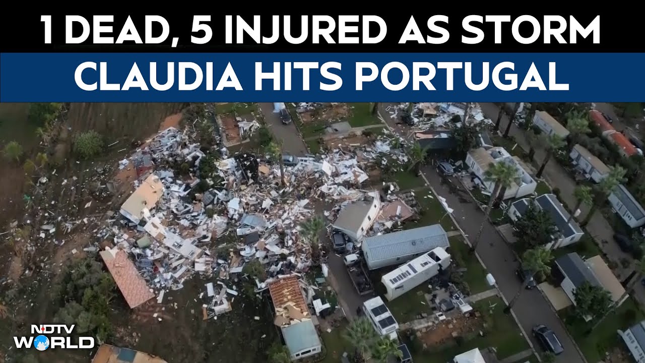 Portugal Claudia | Storm Claudia Tears Through Portugal Leaving 1 Dead, 5 Injured