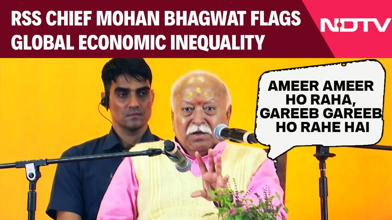 Mohan Bhagwat Speech | Mohan Bhagwat Flags Global Economic Inequality: 'Rich Are Getting Richer..."