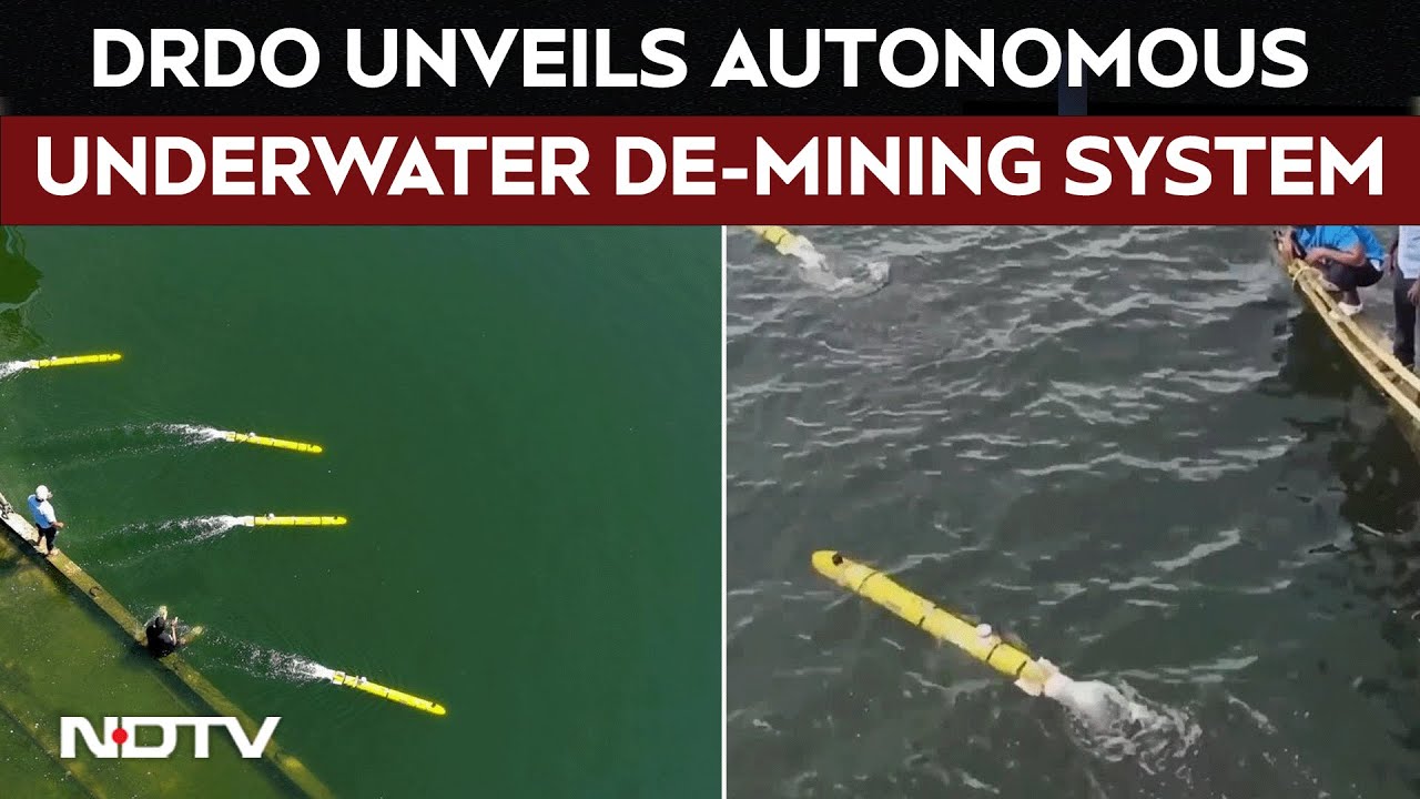 Defence News | DRDO Unveils New-Generation Underwater Anti-Mine System For Navy