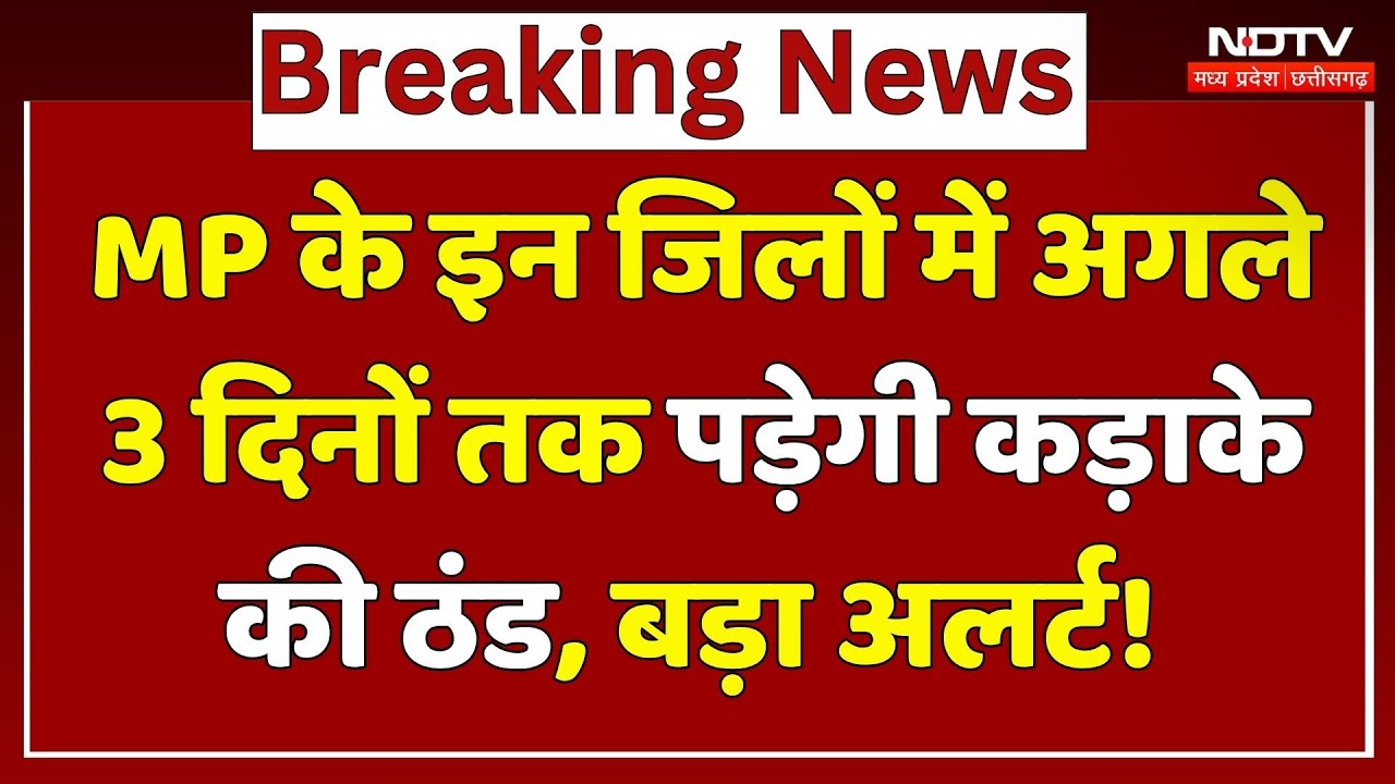 Cold Wave Alert in MP: अगले 3 दिन पड़ेंगे भारी, शीतलहर का अलर्ट! | Weather News | Winter | Top News