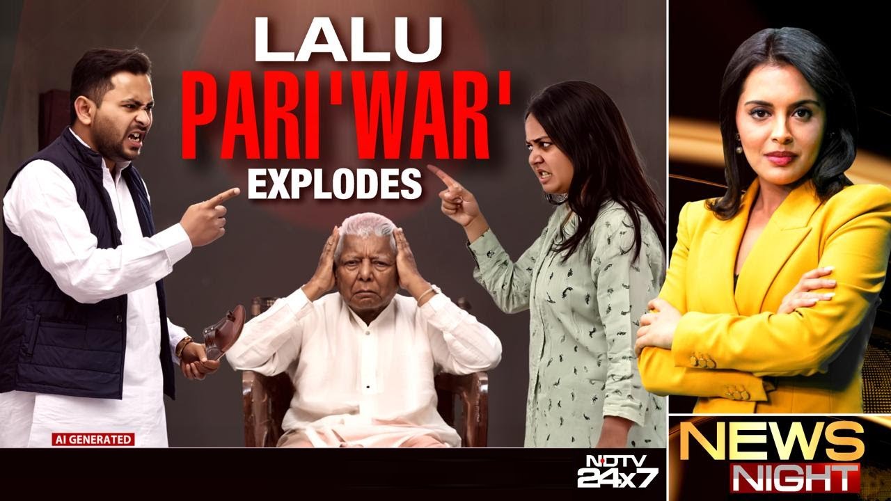 Lalu Yadav Family War Explodes: Rohini Acharya vs Tejashwi Yadav | News Night