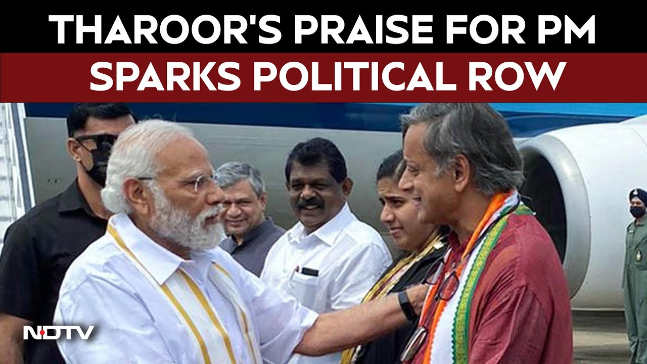 Shashi Tharoor's Praise For PM Modi Sparks Political Storm, BJP Targets 'Intolerant' Congress