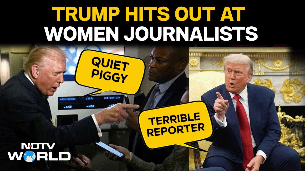 Trump Latest News | "Quiet, Piggy" To "Terrible Reporter": Trump Hits Out At Women Journalists