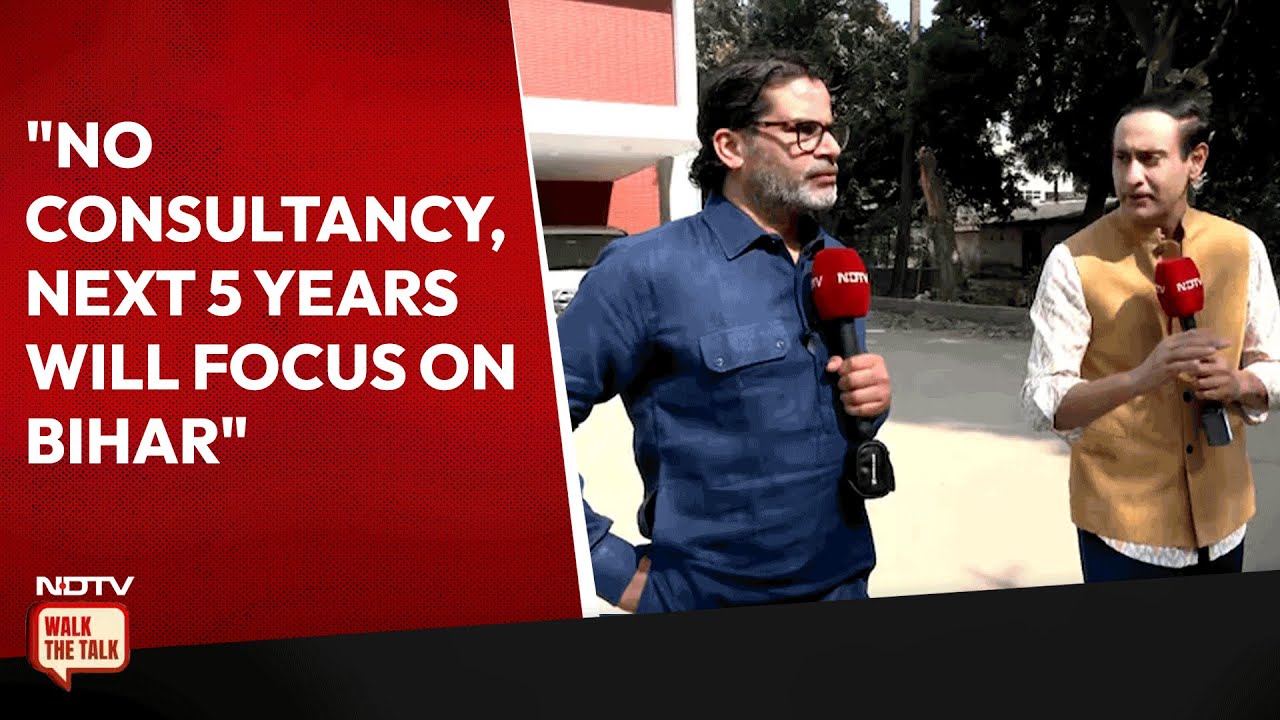 "No Consultancy, Next 5 Years Will Focus On Bihar": Prashant Kishor To NDTV