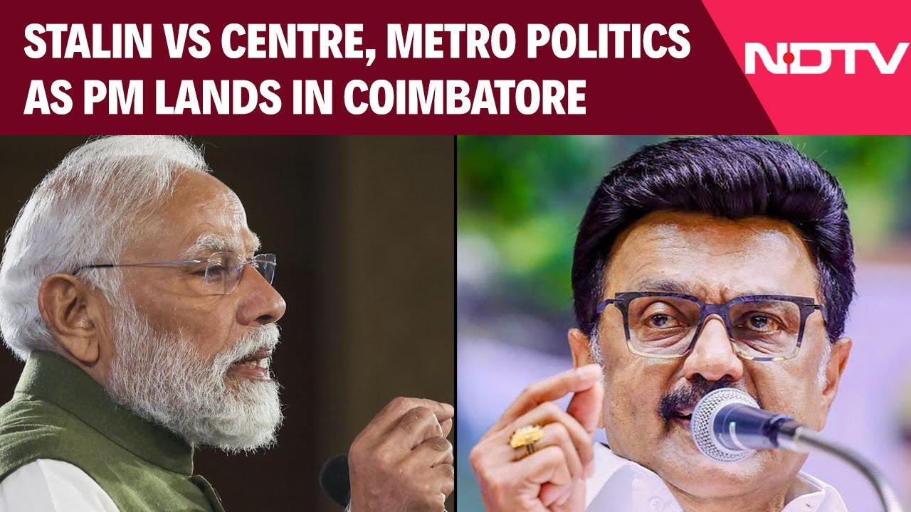 PM Modi In Tamil Nadu | Stalin Vs Centre, Metro Politics As PM Modi Lands In Coimbatore