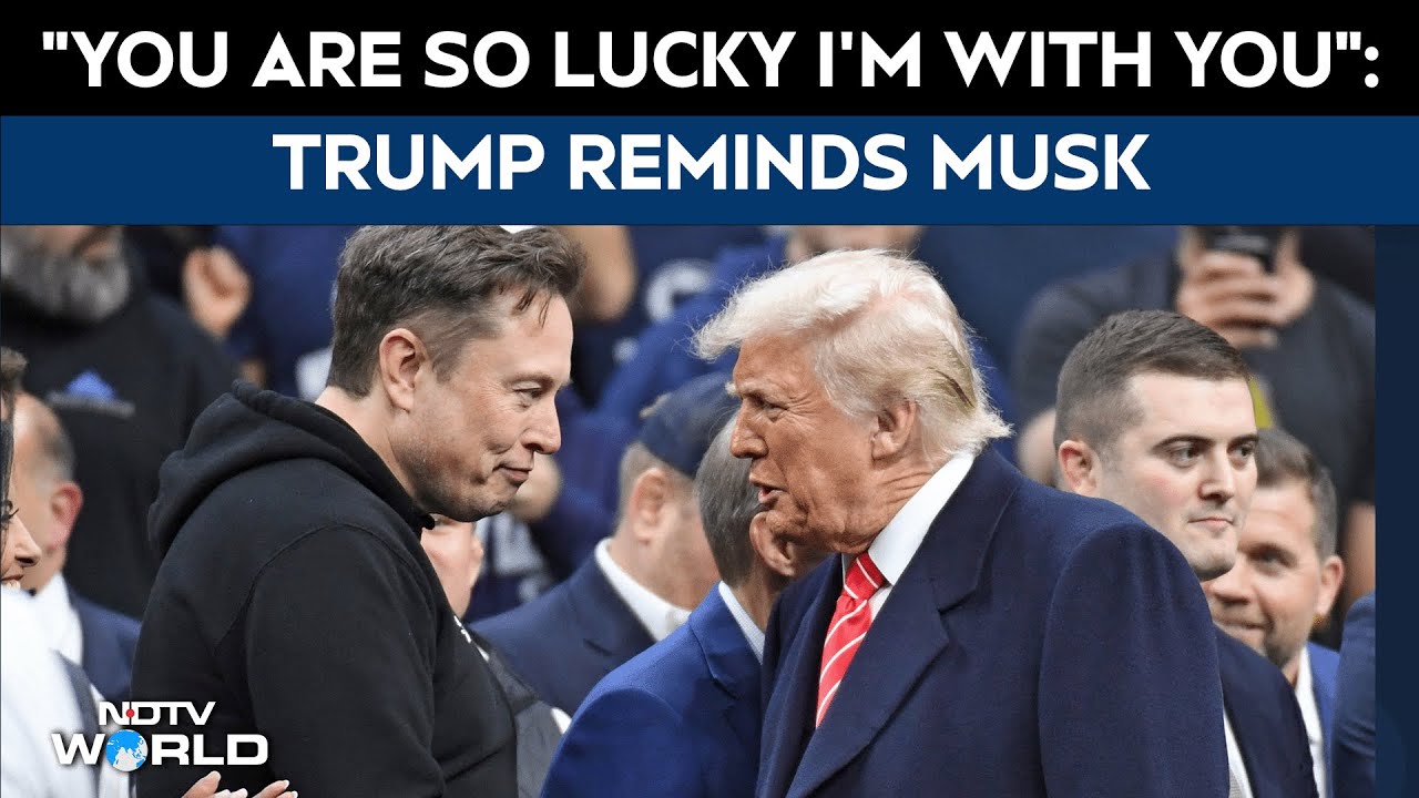 Trump Musk Video | "You're So Lucky I Am With You": Trump Jokes With Musk At US-Saudi Forum