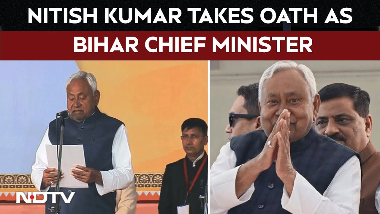 Nitish Kumar Cabinet | JDU Supremo Nitish Kumar Takes Oath As Bihar CM For Record 10th Time