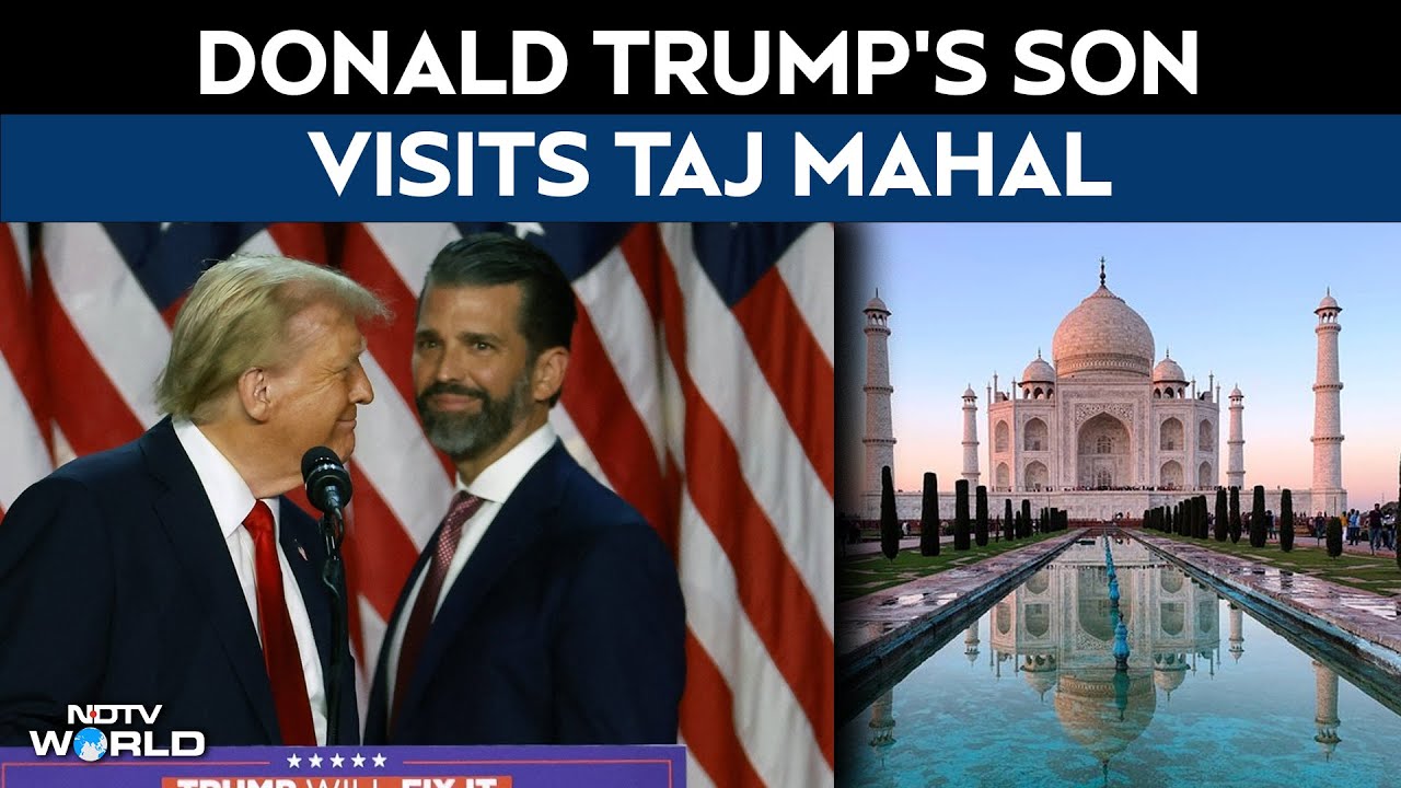 Donald Trump Jr. Arrives In Agra, Visits Taj Mahal