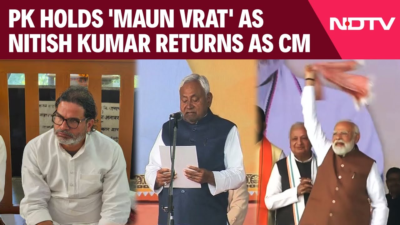 Bihar News | Prashant Kishor Holds 'Maun Vrat' As Nitish Kumar Returns As Chief Minister