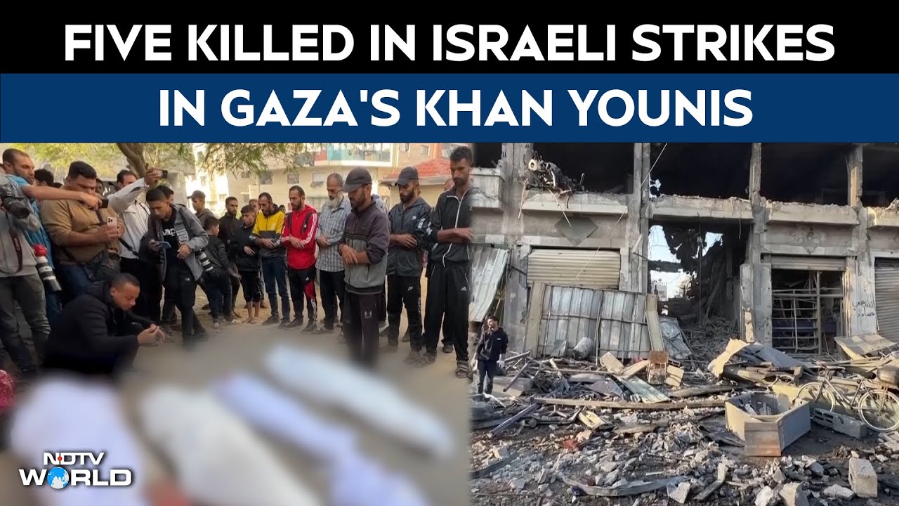 Five Killed In Israeli Strikes In Gaza's Southern City Of Khan Younis