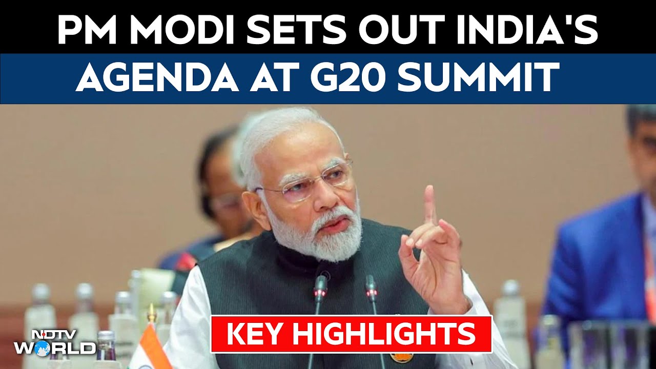 India G20 Meeting | PM Modi Unveils India's Three Big Global Initiatives At G20 Africa Summit