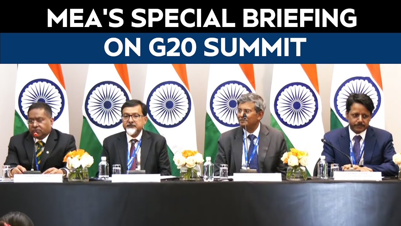 G20 Summit | MEA Gives Special Briefing On PM Modi’s South Africa Visit And G20 Leaders Summit