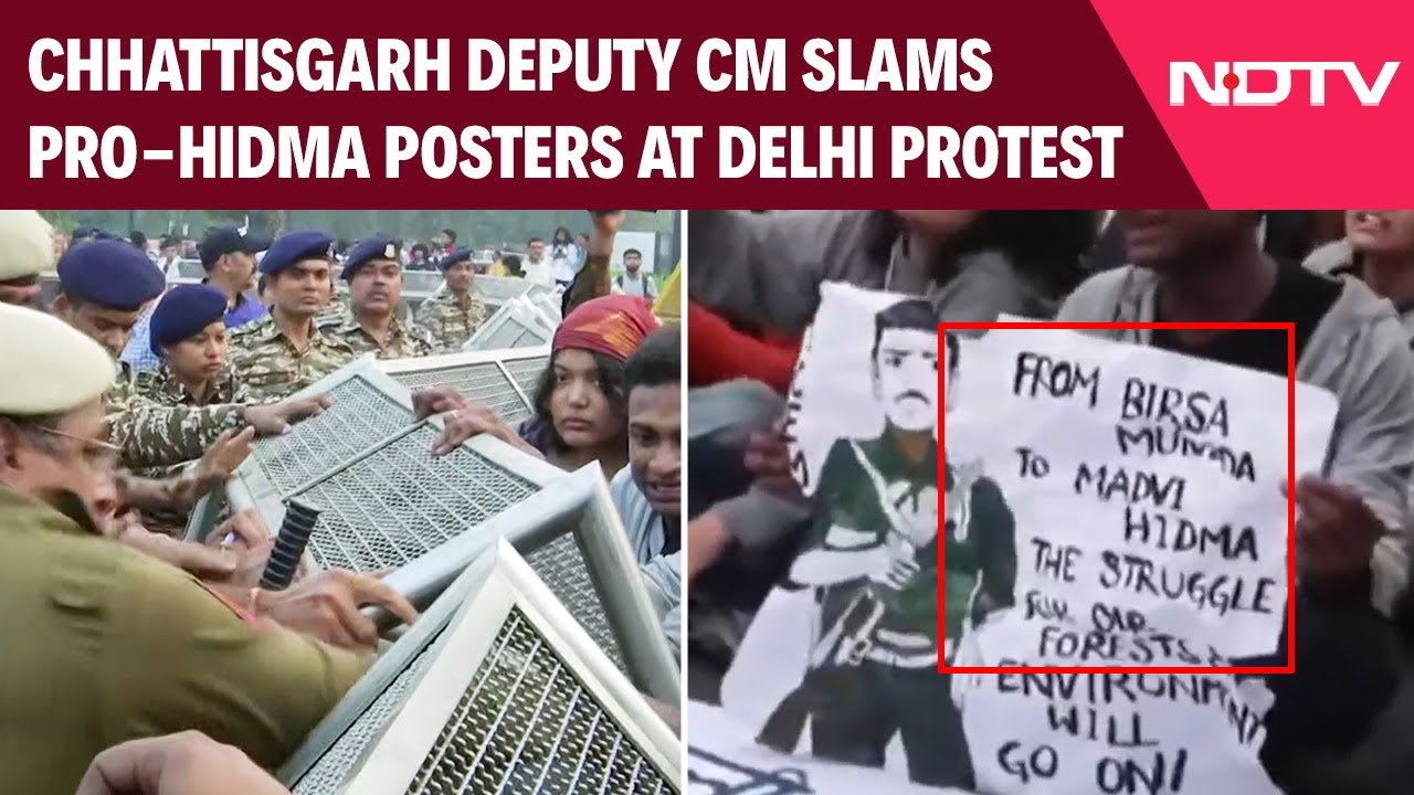 India Gate Protest | 'Cannot Be Tolerated': Chhattisgarh DY CM On Pro-Hidma Slogans at Delhi Protest