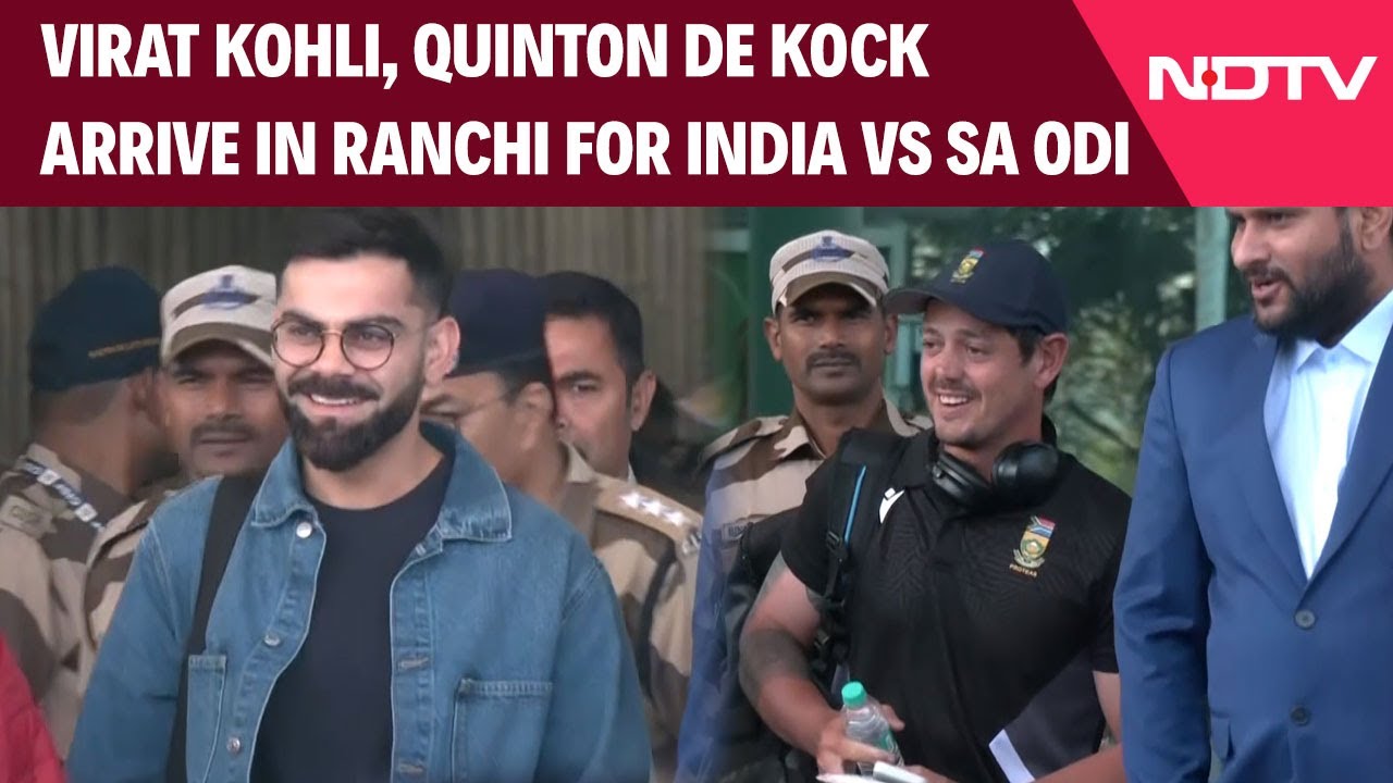 India Vs SA ODI | Virat Kohli, Quinton De Kock Arrive In Ranchi Ahead Of India Vs SA ODI