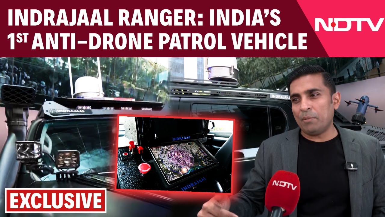 Indrajaal Unveils First Fully Mobile, AI-Powered Anti-Drone Patrol Vehicle