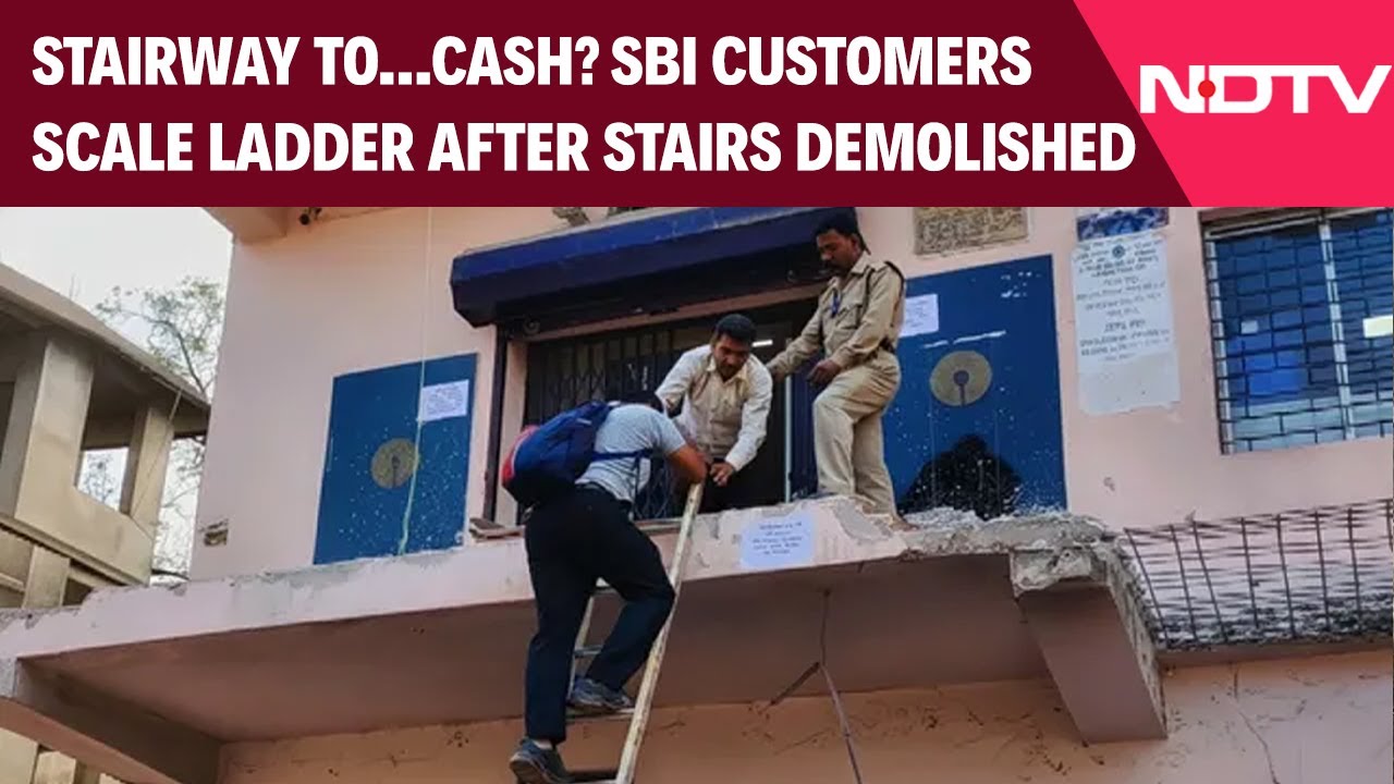 SBI Stairs Disappear After Demolition Drive. How Customers Withdrew Cash