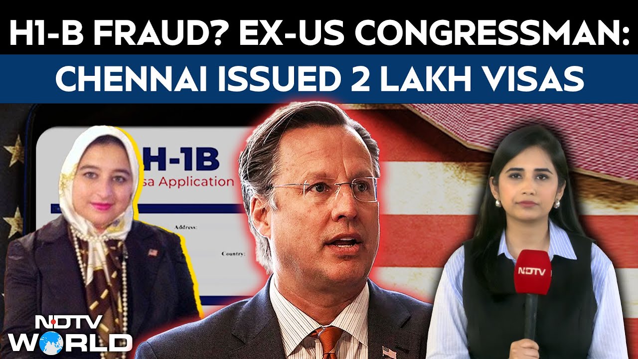 H1B Visa News | A Major Fraud In H1-B Visa System? Ex-congressman Claims Chennai Issued 2 Lakh Visas